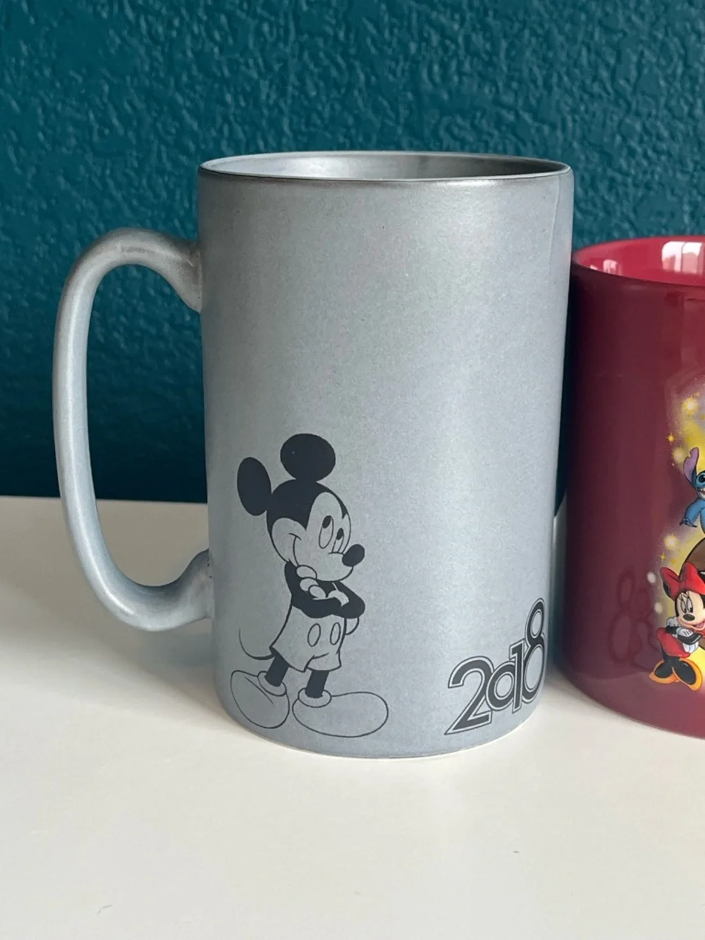 Disneyland 2007 & 2018 Walt Disney World Mickey Mouse Mugs Cups Souvenir